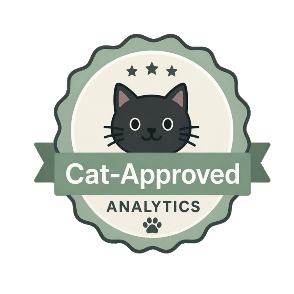 Cat-Approved Analytics badge